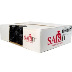 Sak-It™ 33 Gallon Black Low Density Coreless Trash Can Bags (33