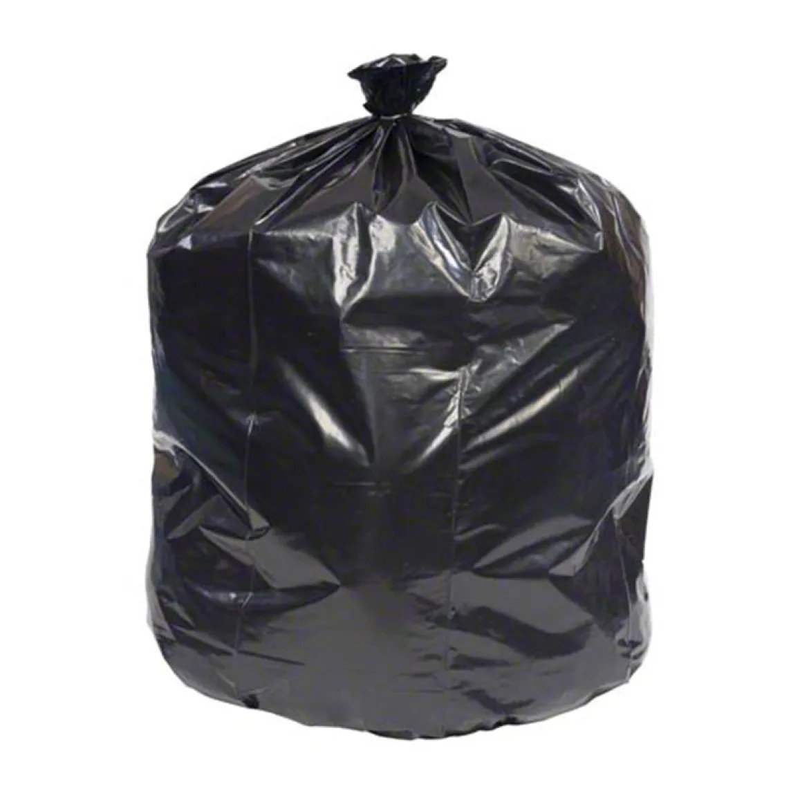 Sak-It™ 40 - 45 Gallon Black Low Density Coreless Trash Can Liners (40" x 46" | 2.0 Mil) - Case of 150