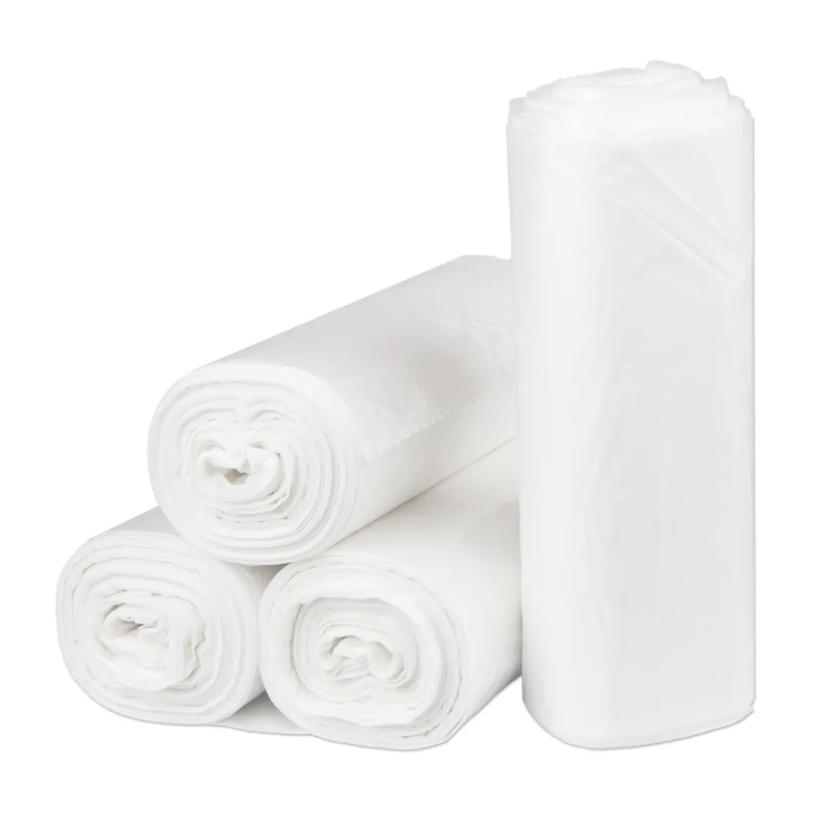 Sak-It™ 60 Gallon Clear High Density Coreless Trash Can Liners (38" x 60" | 17 Microns) - Case of 200