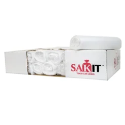 Sak-Itâ„¢ 20 - 30 Gallon Clear High Density Coreless Trash Can Liners (30" x 36" | 7 Microns) - Case of 500