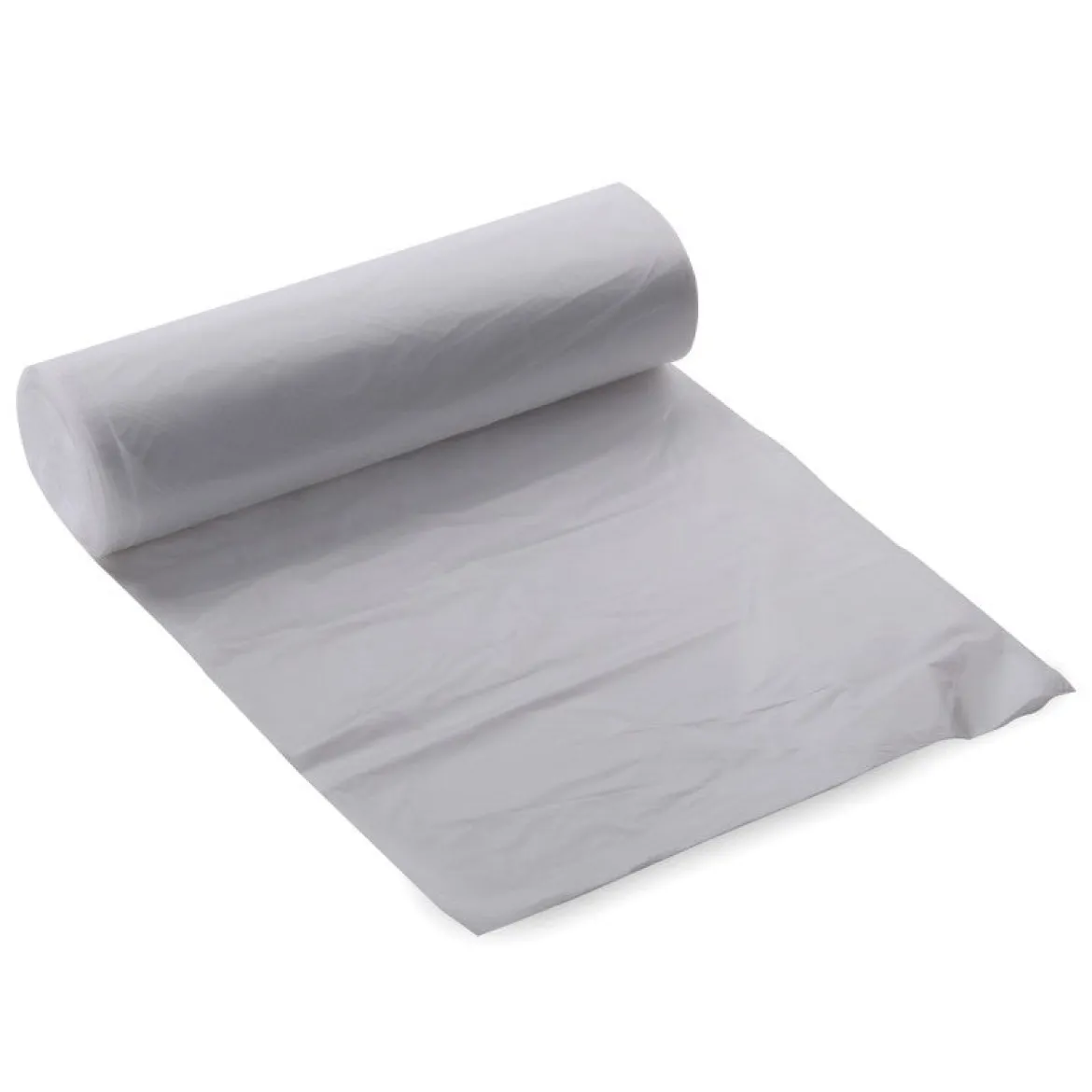 Sak-It™ 10 Gallon Clear High Density Coreless Trash Can Liners (24" x 24" | 6 Microns) - Case of 1000