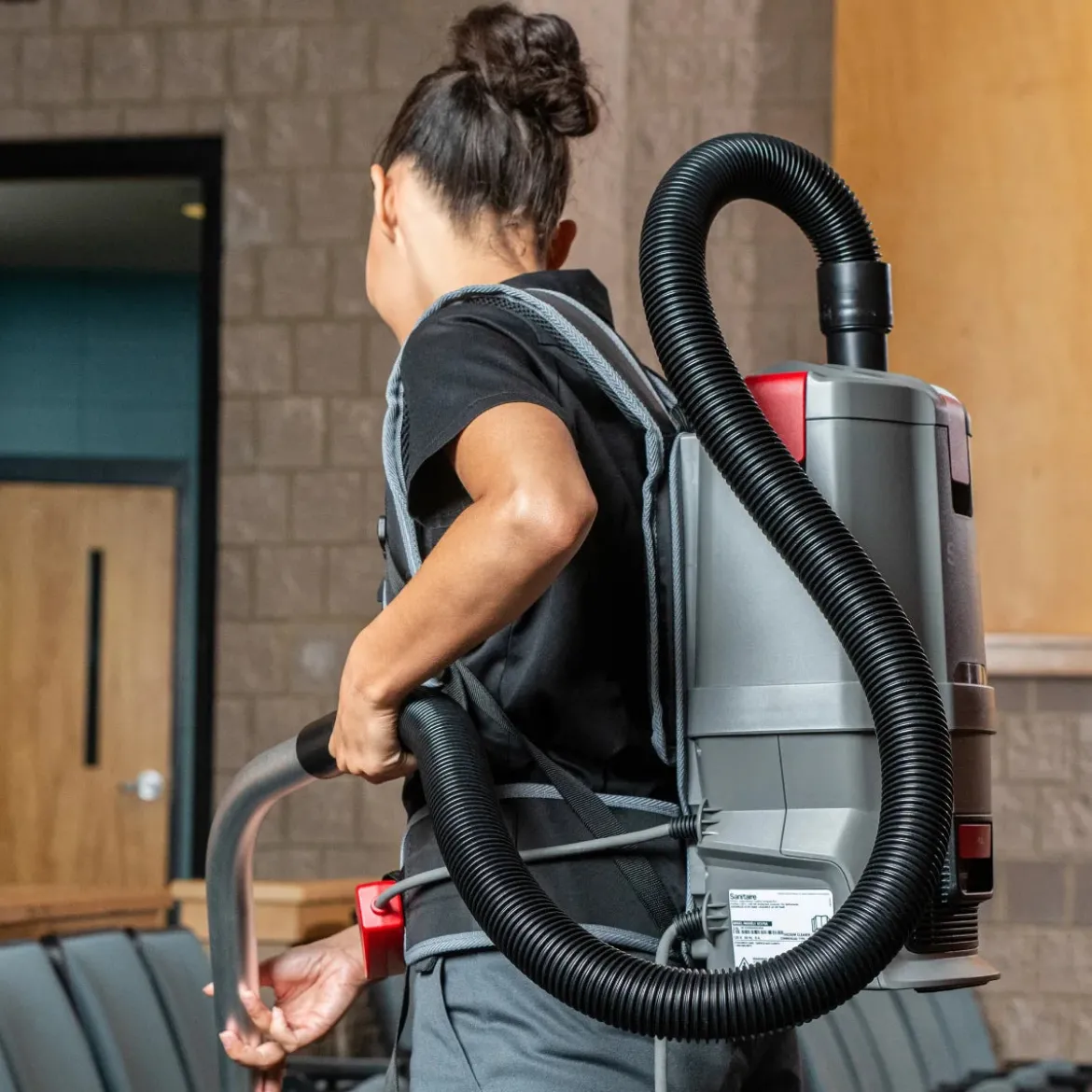 Sanitaire® Transport® 4 Qt. Corded Backpack Vacuum w/ 6 Piece Tool Kit