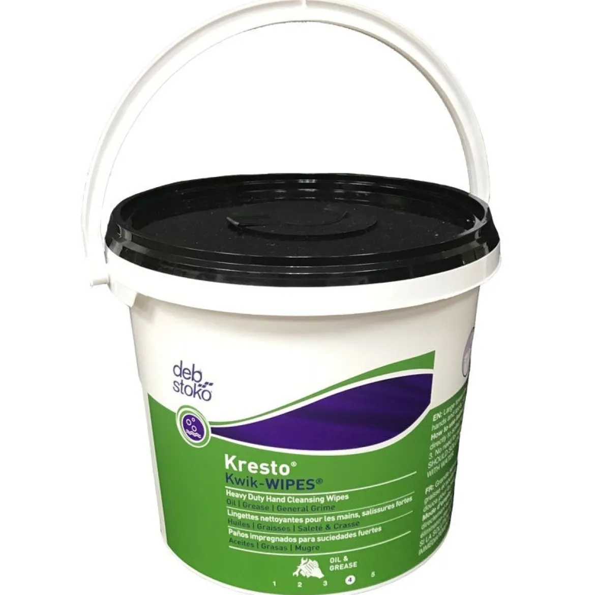 SC Johnson Kresto® Kwik-Wipes®Industrial Oil & Paint Hand Cleansing Wipes (10" x 12" | 130 Wipe Tubs) - Case of 4