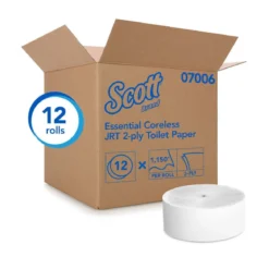 Scott® Essential™ 2-Ply Coreless Large Toilet Paper - Case of 12 Rolls