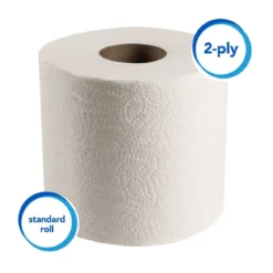 Scott® #04460 Essential 2-Ply Toilet Paper (4.1" x 4.0" | 550 Sheets | 183') - 80 Rolls