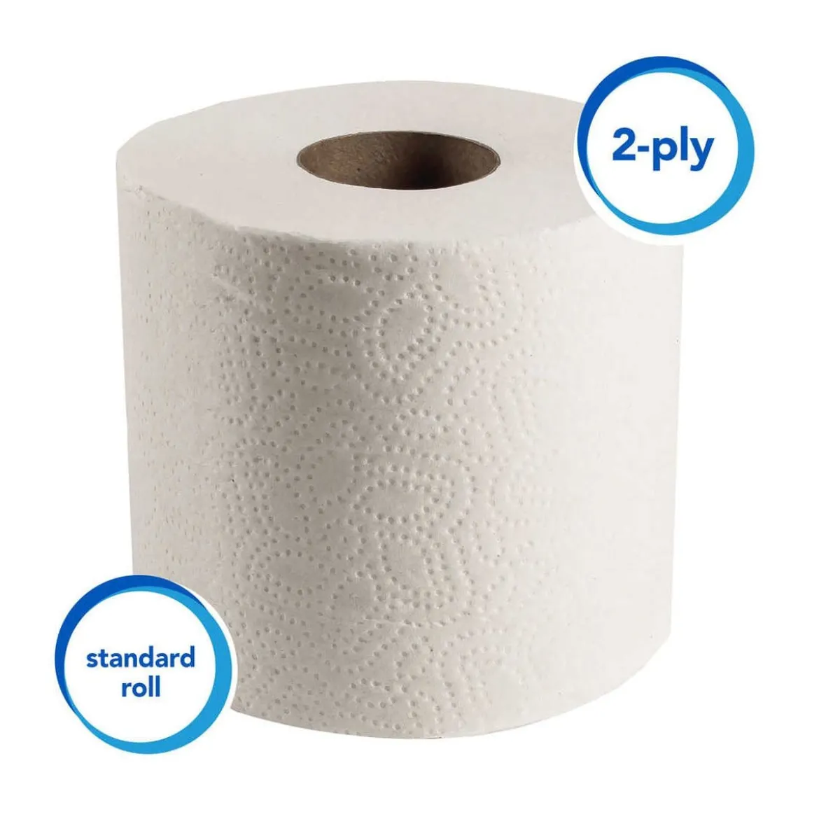 Scott® #04460 Essential 2-Ply Toilet Paper (4.1" x 4.0" | 550 Sheets | 183') - 80 Rolls