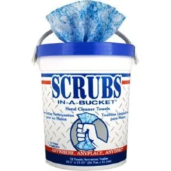 Scrubs-in-a-Bucket® Hand Cleaning Towels (10.5" x 12.25" | 72 Wipe Canisters) - Case of 6