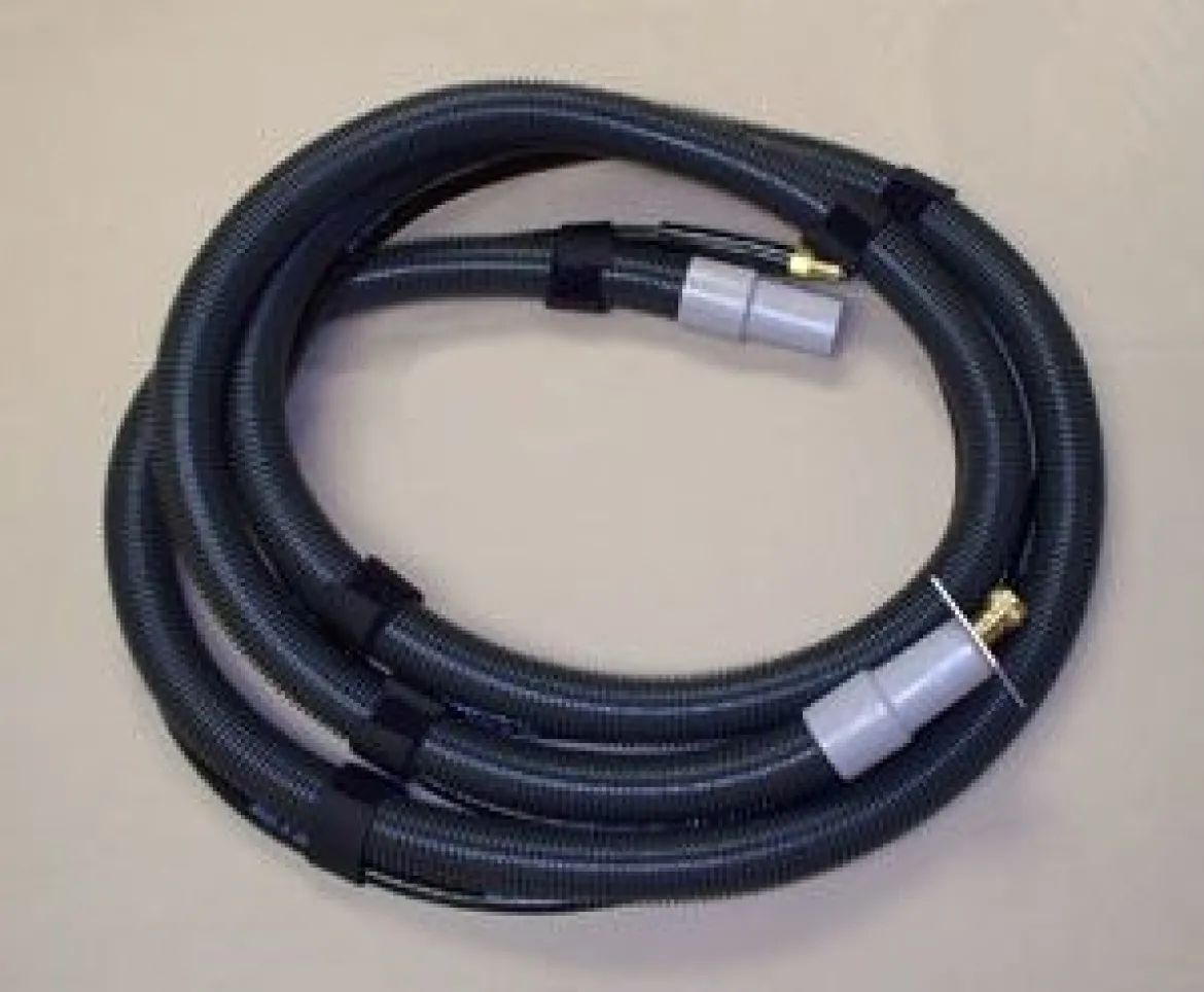 15' Self Contained Carpet Extractor Hose Set w/ Adaptor Plate