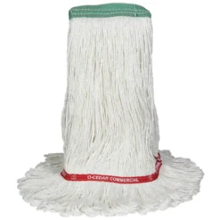 Supreme™ Smooth Nylon Wax Finish Applicator Mop w/ 1.25" Narrow Band (Size: Large | Looped Ends) - Case of 12