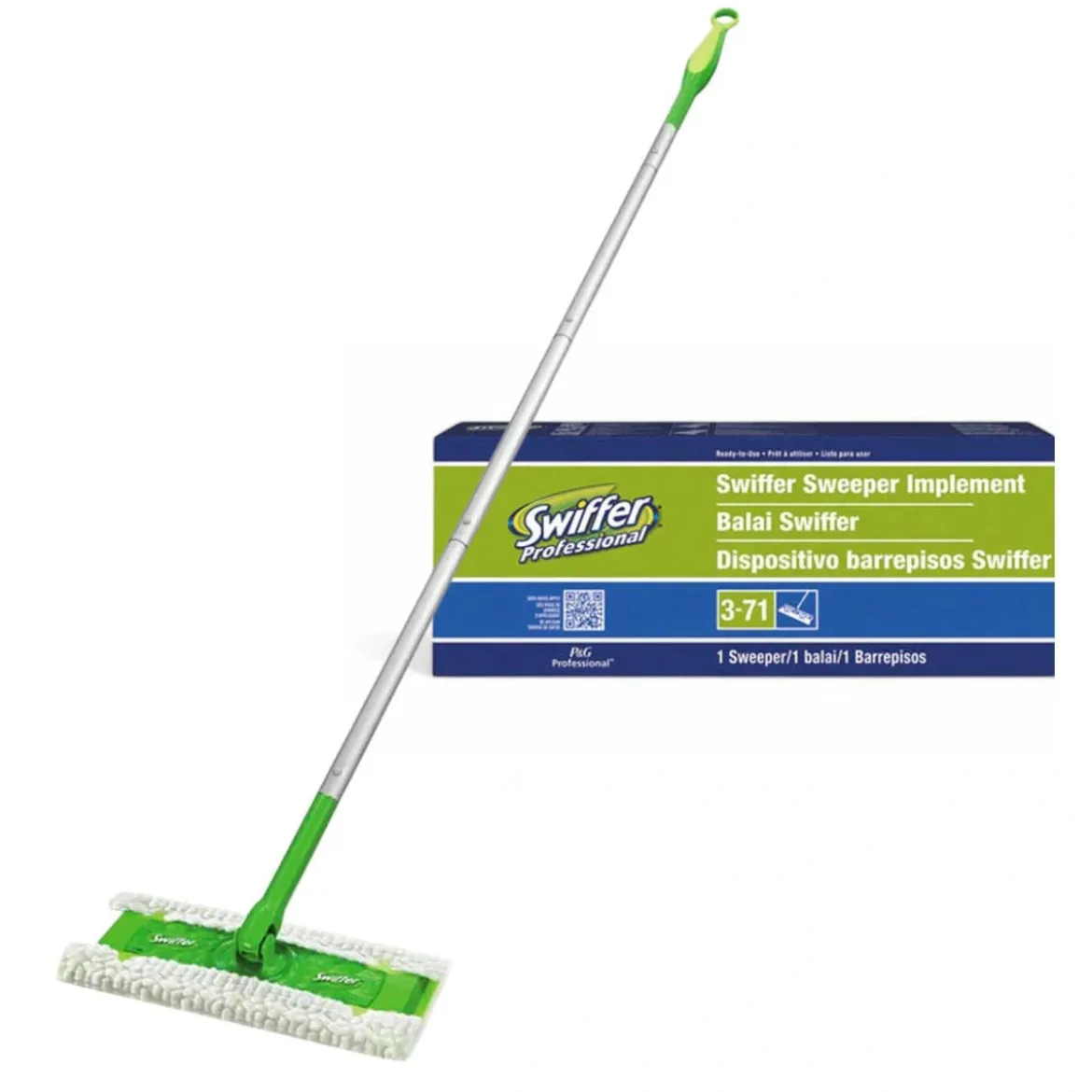 Swiffer® Sweeper 10" Wide Mop Head & Handle Assembly - Case of 3