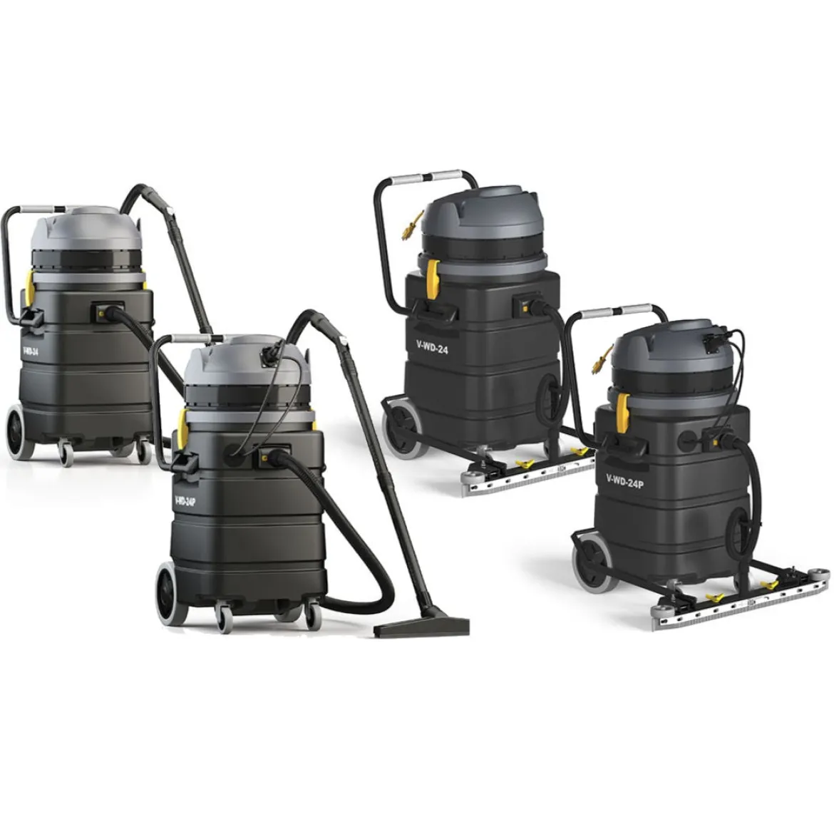 Tennant® V-WD-24 Wet/Dry Vacuum w/ Tool Kit (Mounted Squeegee & Pump Out Options)