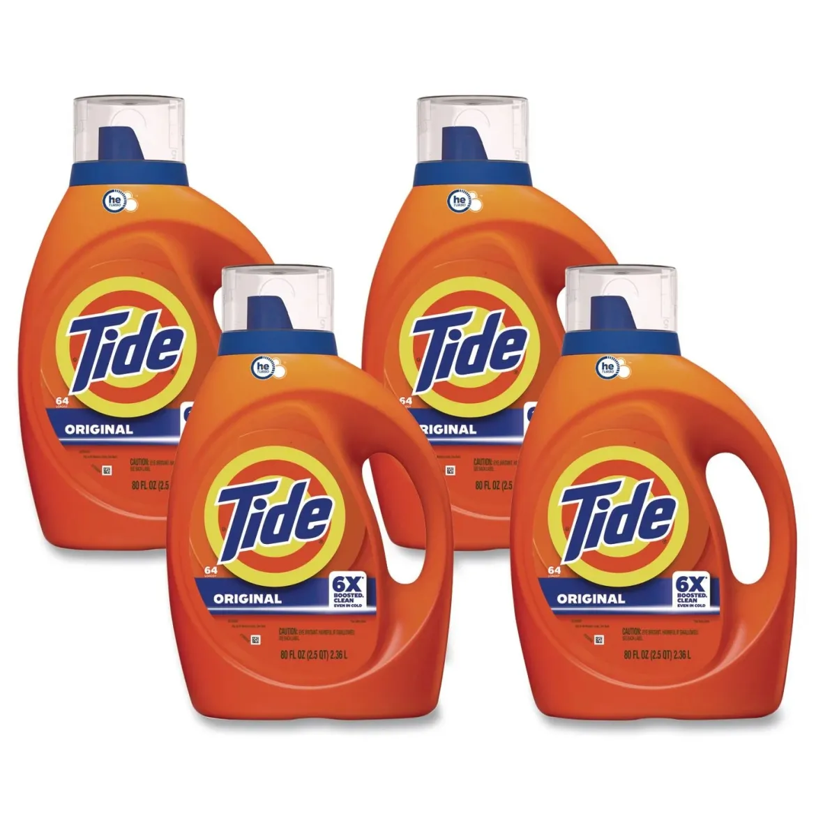 Tide® HE High Efficiency Original Scent Liquid Laundry Detergent (80 oz Bottles) - Case of 4