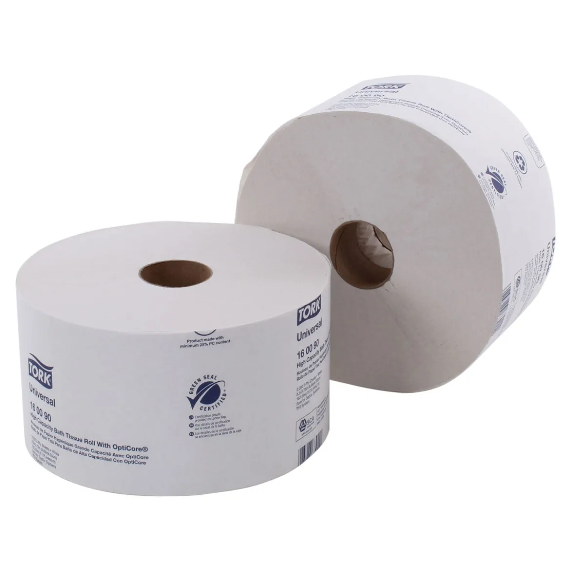 Tork® #T160090 Universal 2-Ply Toilet Paper w/ OptiCore (3.8" x 3.5" | 2000 Sheets | 583.33') - 12 Rolls