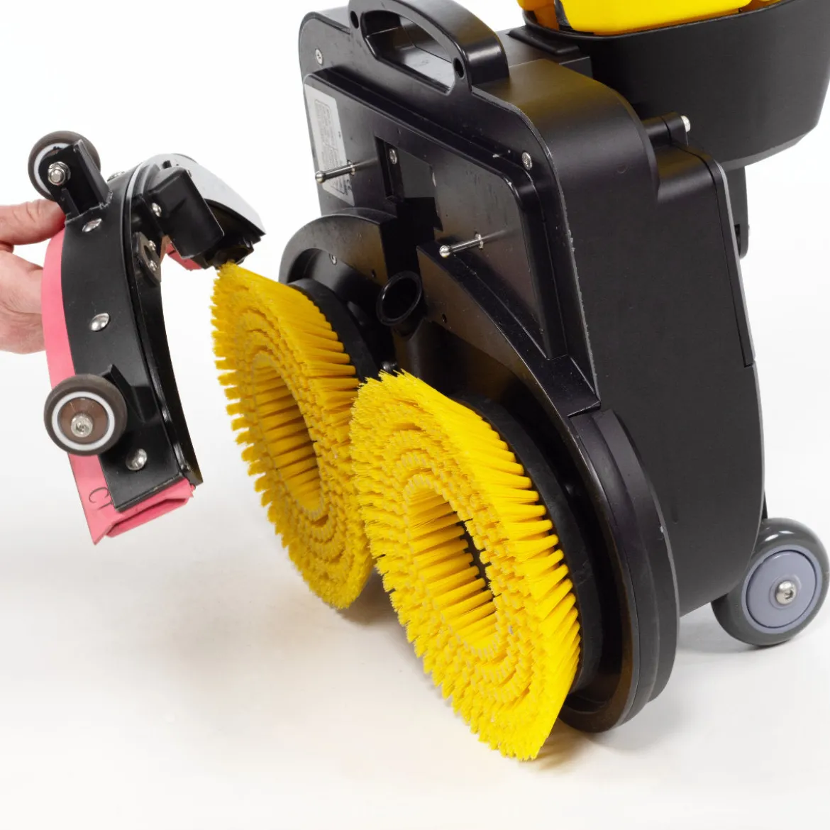 Tornado® Microburst Ultra-Compact 17" Floor Scrubber w/ Brushes & Charger (Battery Sold Separately) - 1.3 Gallons
