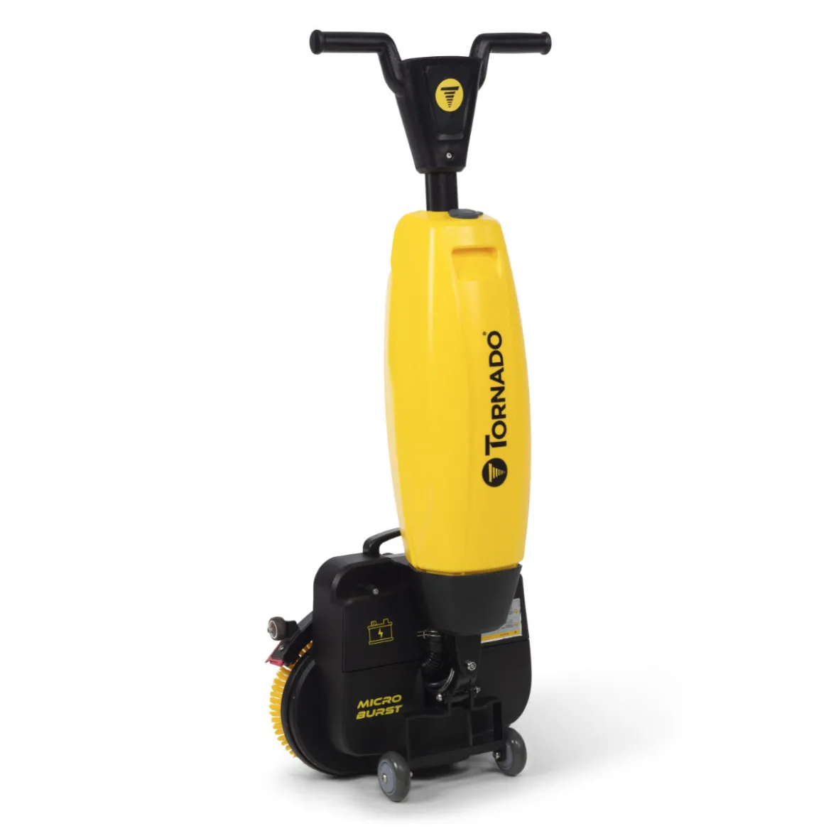 Tornado® Microburst Ultra-Compact 17" Floor Scrubber w/ Brushes & Charger (Battery Sold Separately) - 1.3 Gallons