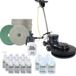 Trusted Clean 20" Commercial Floor Burnishing Package w/ Pads & Chemicals