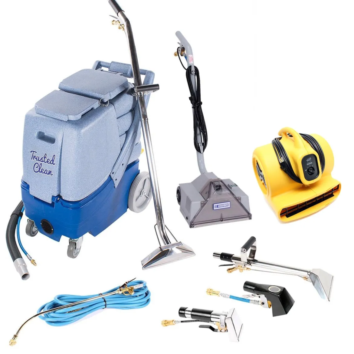 Trusted Clean Powerhead Carpet Scrubbing & Cleaning Package w/ Different Hand Tools