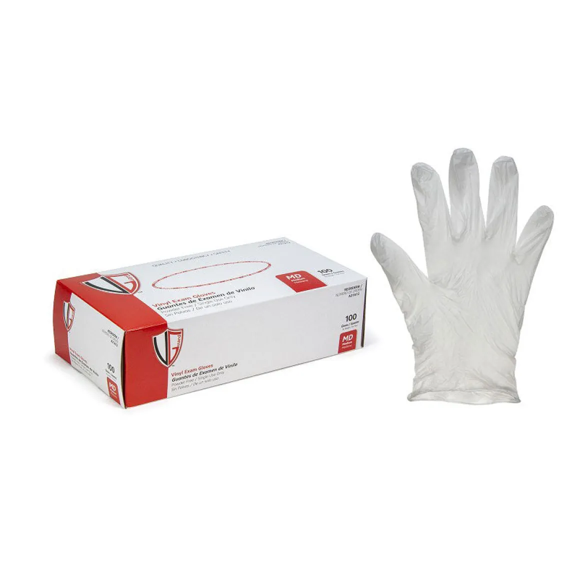 Vanguard Powder-Free Vinyl Food and Medical Grade Gloves (S - XL Sizes Available) - Case of 1000