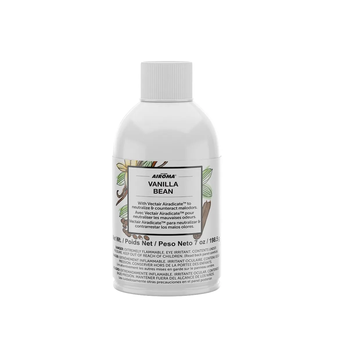 Vanilla Bean Scented Odor Control Timed Release Refills for the Vectair Airoma® 3000 Dispenser - Case of 12