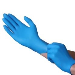 Vguard® 4.0 Mil Blue Powder-Free Nitrile Chemo Exam Gloves (M - XL Sizes Available) - Box of 100