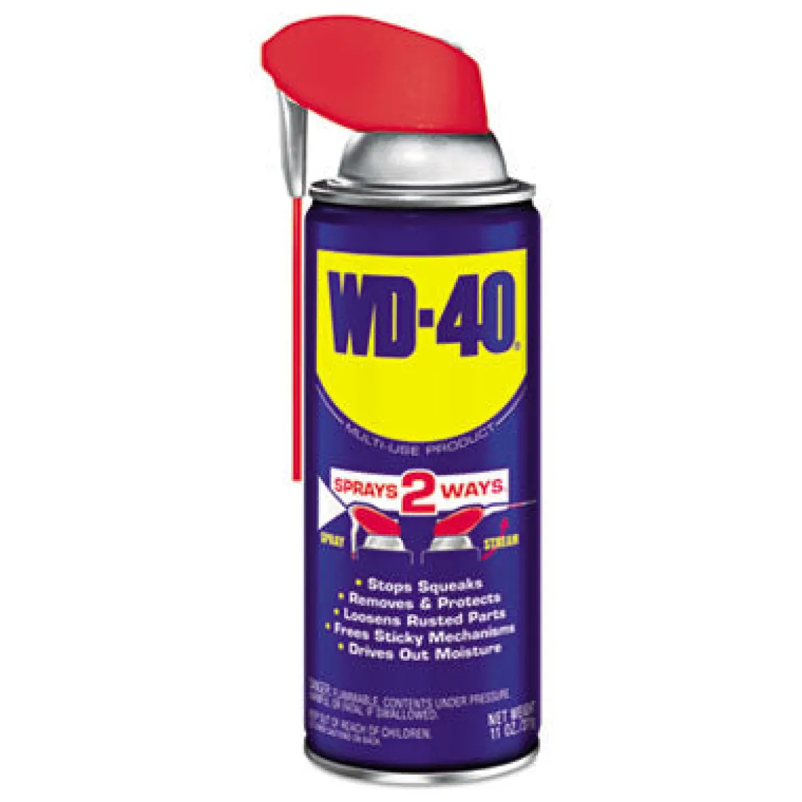 WD-40® Spray Lubricant w/ Smart Straw (11 oz. Aerosol Cans) - Case of 12