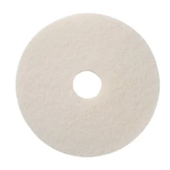 12" White Floor Buffing & Polishing Pads - Case of 5