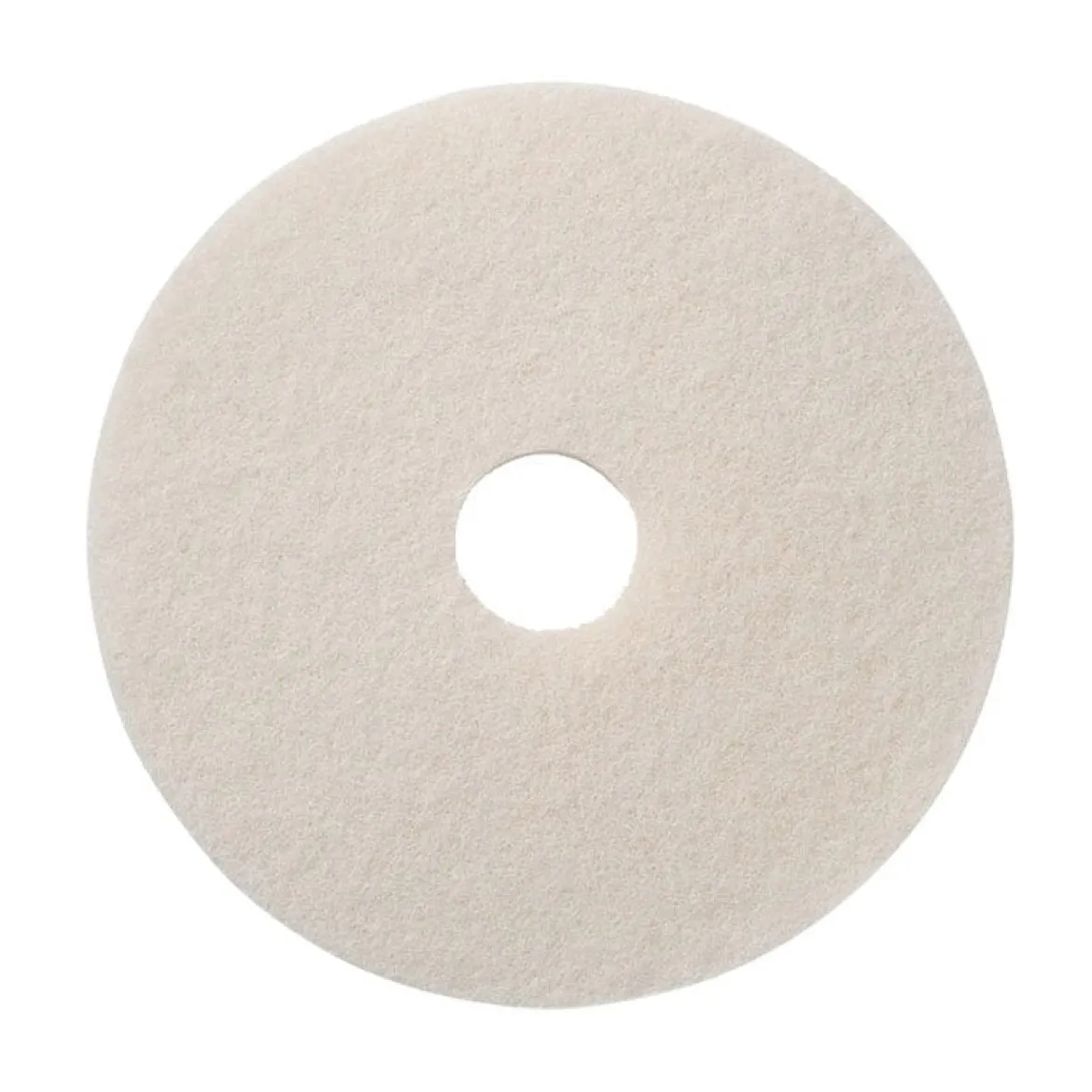 15" White Floor Buffing & Polishing Pads - Case of 5