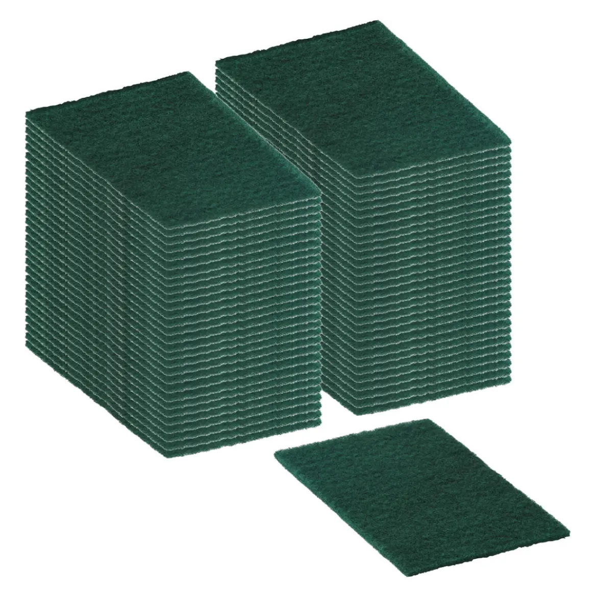 6" x 9" General Purpose Green Handheld Scrub Pads - Case of 60