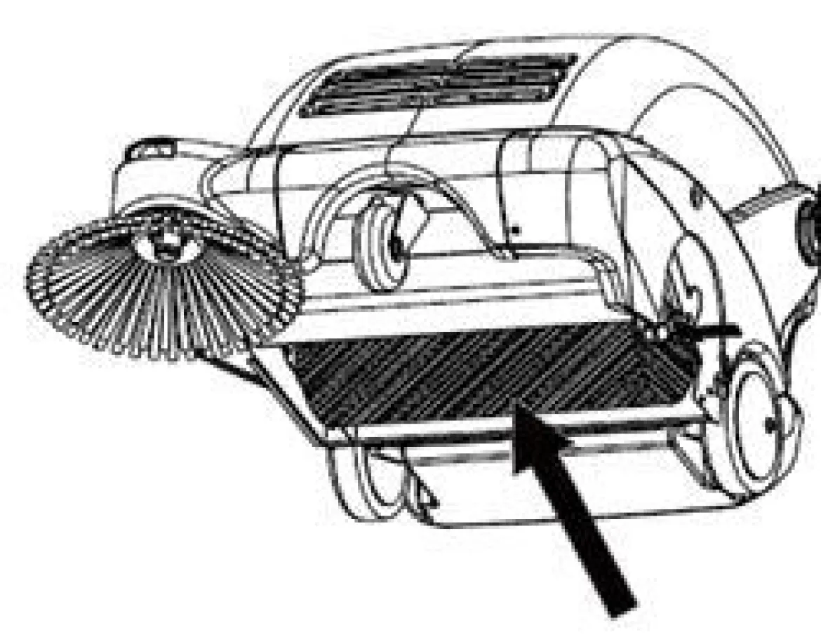 16" x 8" Main Replacement Cylindrical Broom for the CleanFreak® 'EasySweep' Vacuum Sweeper