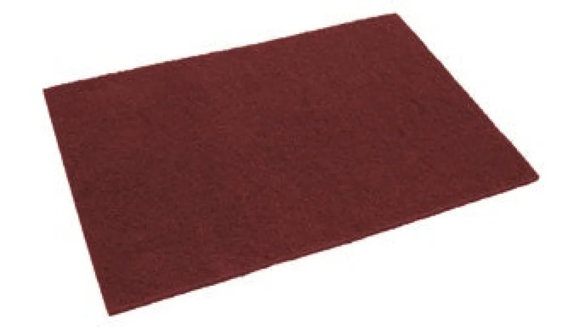 12" x 18" Maroon Eco-Prep 'EPP' Chemical Free Dry Strip Floor Pads - Case of 10
