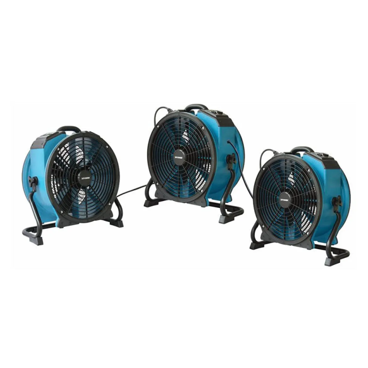Xpower® #X-47ATR Industrial Sealed Motor Axial Air Mover w/ Built-In Power Outlets & 3-Hour Timer (1/3 HP) - 3,600 CFM