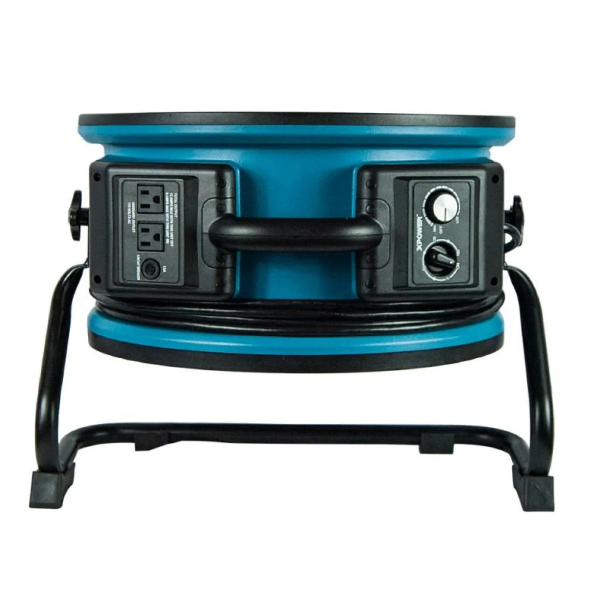 Xpower® #X-47ATR Industrial Sealed Motor Axial Air Mover w/ Built-In Power Outlets & 3-Hour Timer (1/3 HP) - 3,600 CFM
