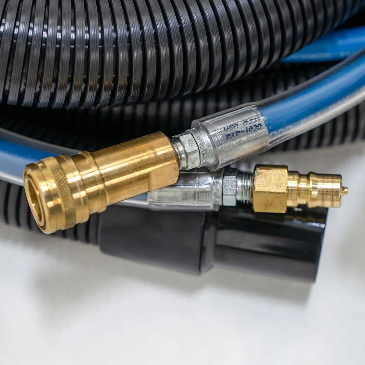 1.5" x 25' Vacuum Hose & Solution Line Set (3,000 PSI Max) for CleanFreak® Heated & High Pressure Carpet Extractors