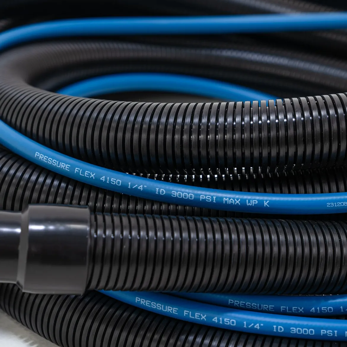 1.5" x 25' Vacuum Hose & Solution Line Set (3,000 PSI Max) for CleanFreak® Heated & High Pressure Carpet Extractors