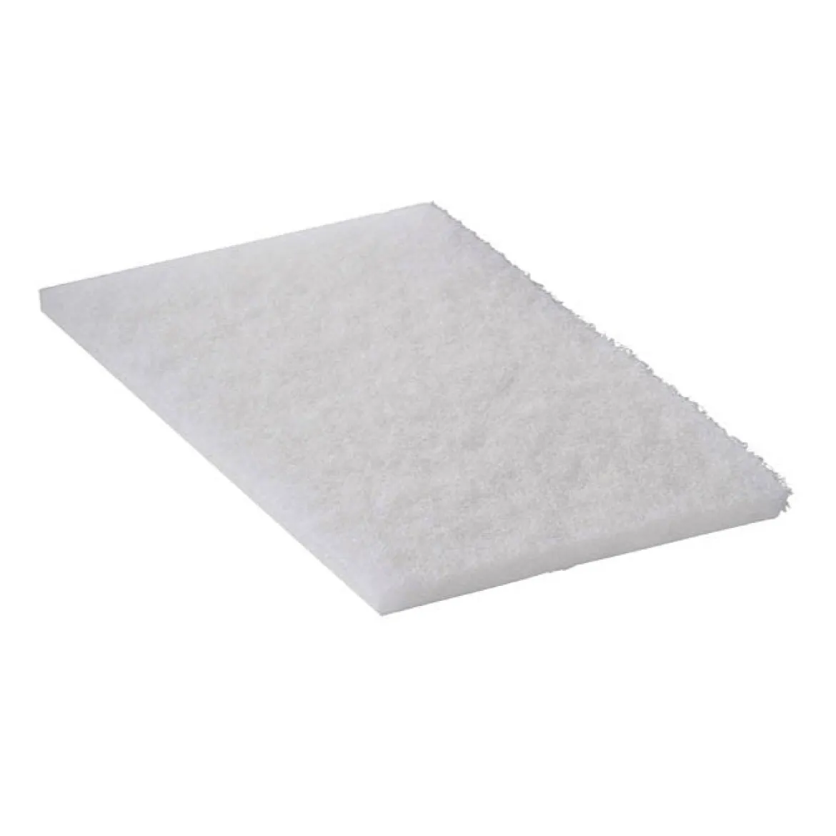 6" x 9" White Light Duty Handheld Scrubbing Pads - Case of 60