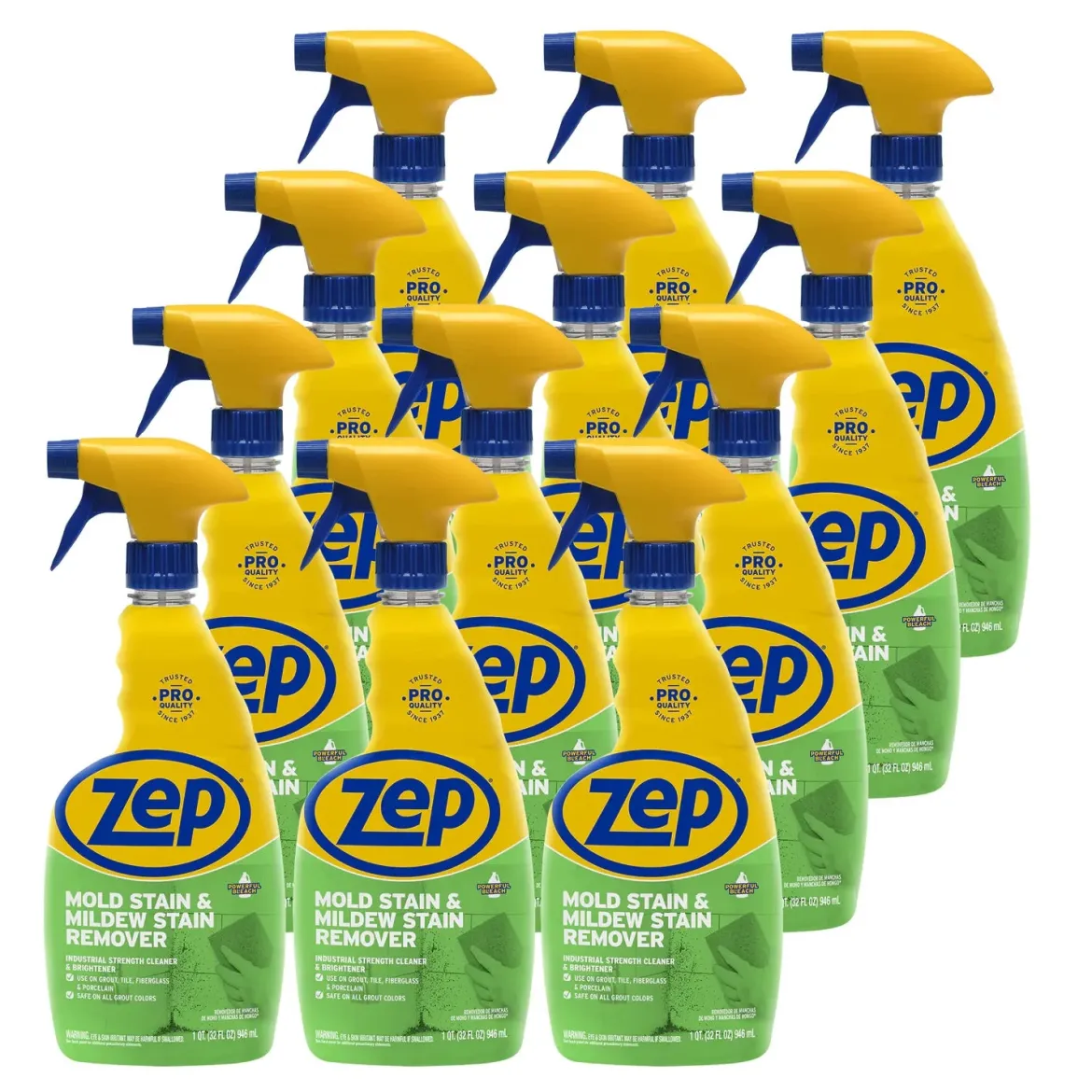 Zep® Mold Stain & Mildew Stain Remover (Quart Sprayers or Gallon Jug Refill Options)