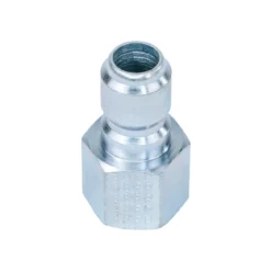 3/8" Zinc-Plated Steel Male Quick Connect Plug Coupler w/ Female Pipe Thread (FPT)